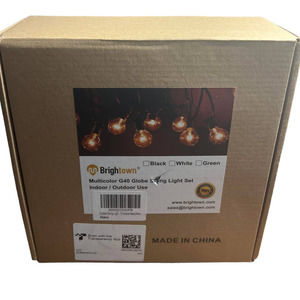 Brightown Multi Color G40 Globe String Light Set - Indoor/Outdoor Use